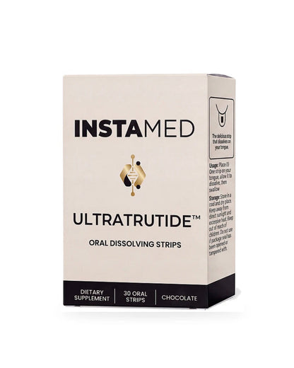 Instamed Ultratrutide Chocolate oral dissolving strips box, at LADA Beauty serving Las Cruces, NM and El Paso, TX